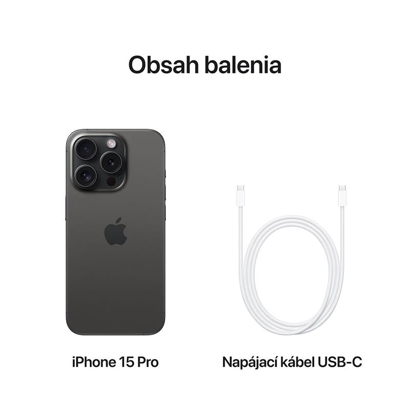 iPhone 15 Pro 1 TB Titánová čierna 