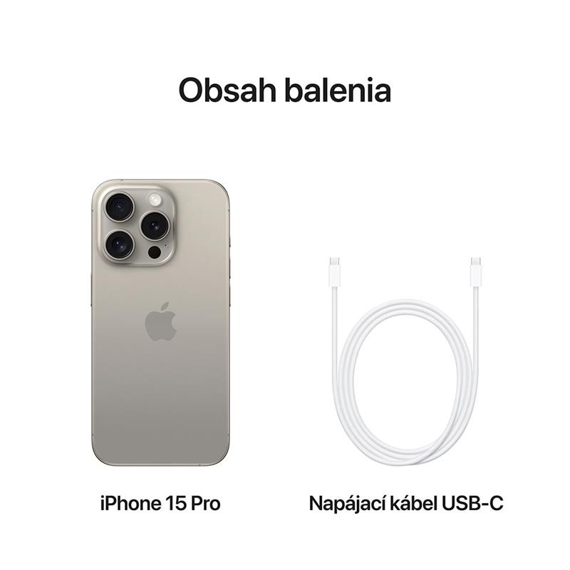 iPhone 15 Pro 1 TB Titánová prírodná 