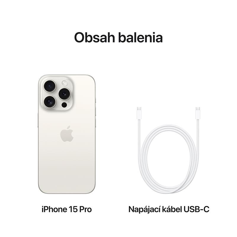 iPhone 15 Pro 1 TB Titánová biela 
