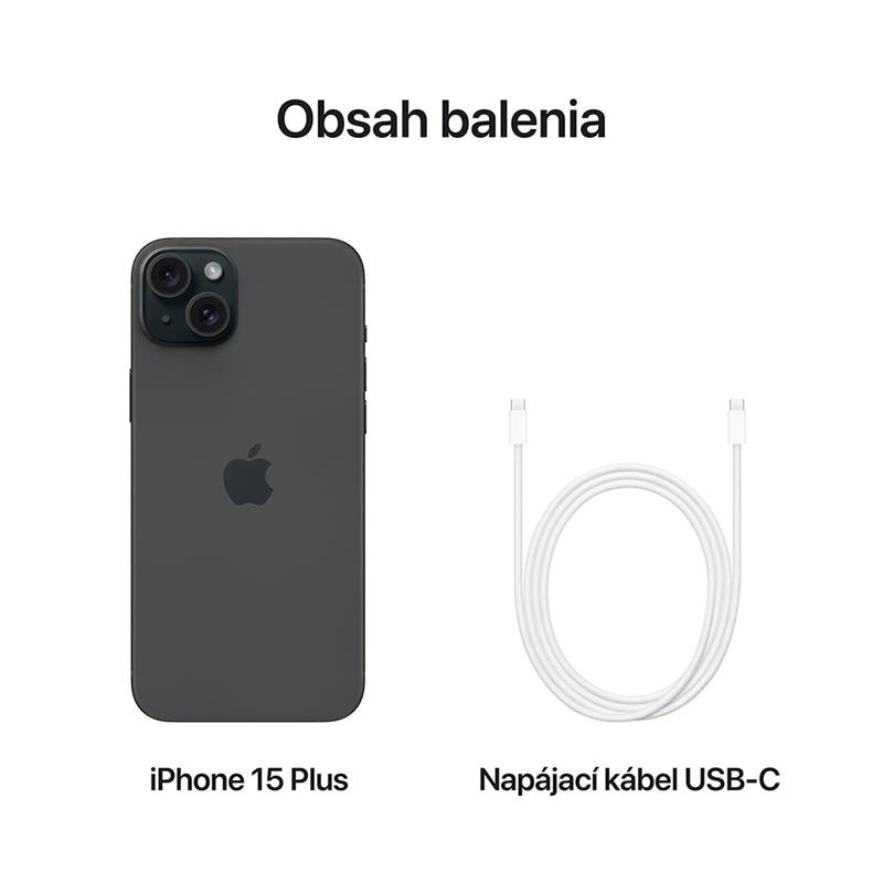 iPhone 15 Plus 128 GB čierna 