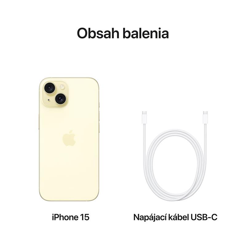 iPhone 15 256 GB žltá 