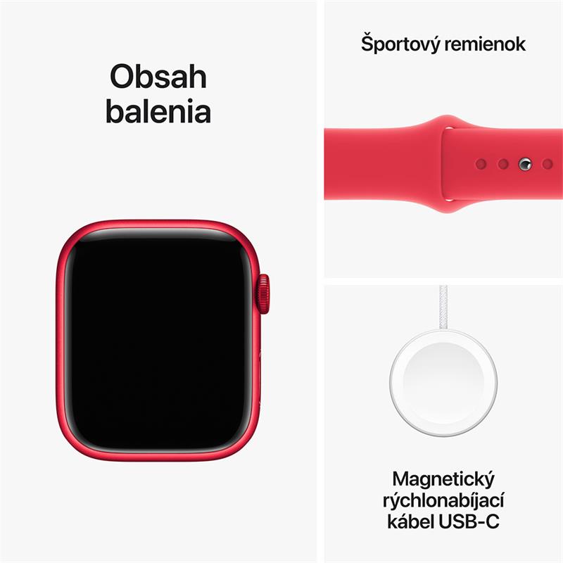 Apple Watch Series 9 GPS 41mm (PRODUCT)RED Aluminium Case with (PRODUCT)RED Sport Band - S/M 
