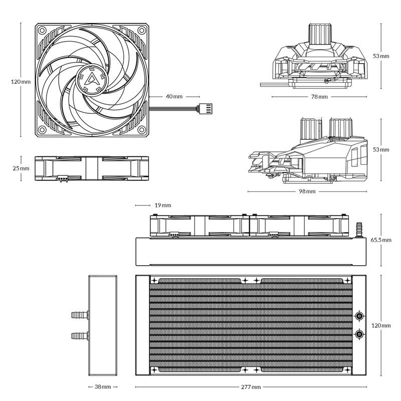 Arctic chladič CPU Liquid Freezer II 240 