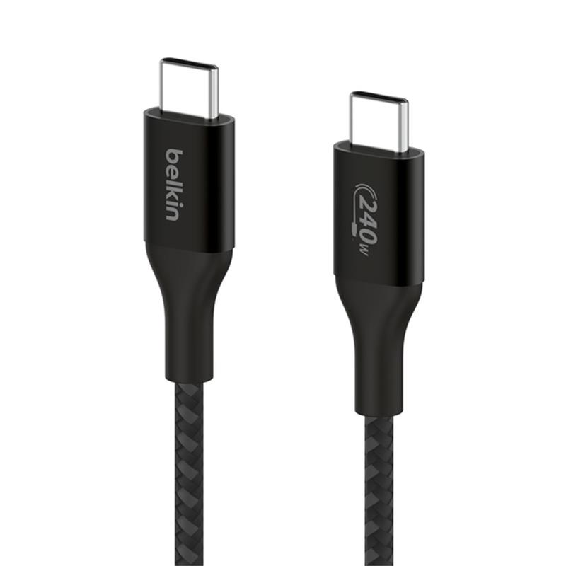 Belkin kábel Boost Charge Double-Braided USB-C to USB-C 2m 240W - Black 