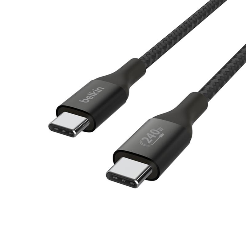 Belkin kábel Boost Charge Double-Braided USB-C to USB-C 2m 240W - Black 