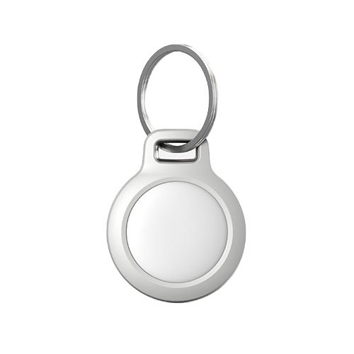 Nomad puzdro Rugged Keychain pre Airtag - White