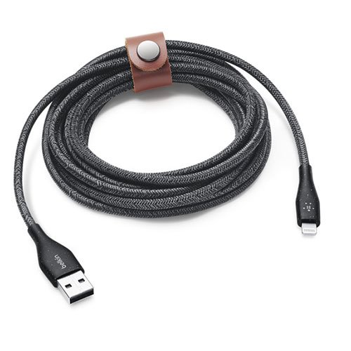 Belkin kábel DuraTek Plus USB to Lightning with Strap 3m - Black