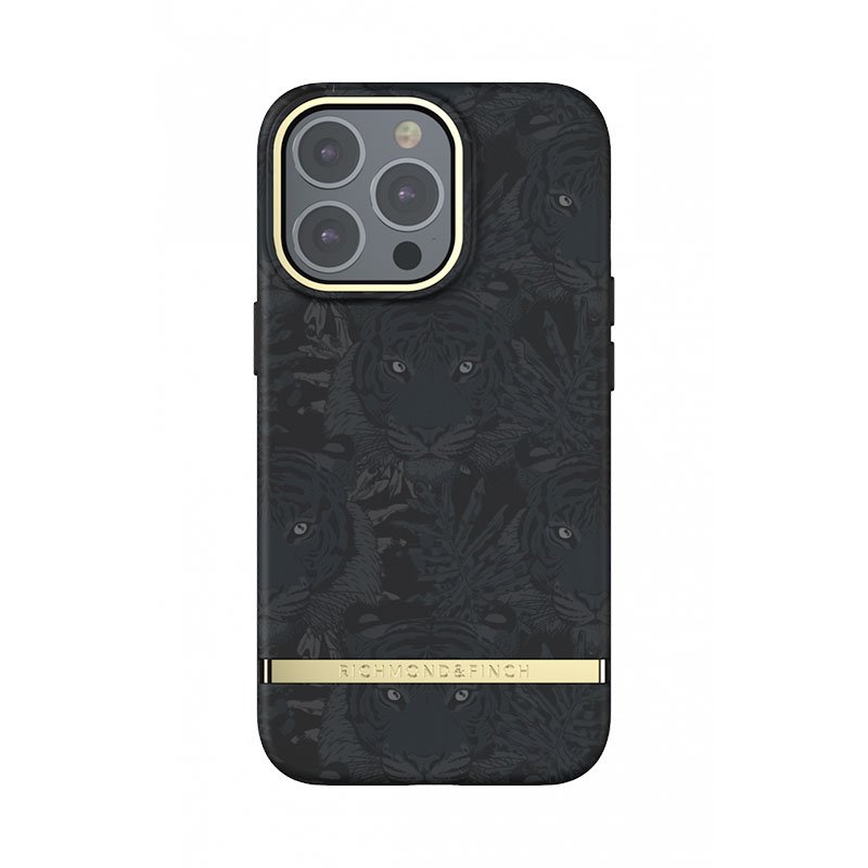 Richmond & Finch kryt Black Tiger pre iPhone 13 Pro - Gold Details
