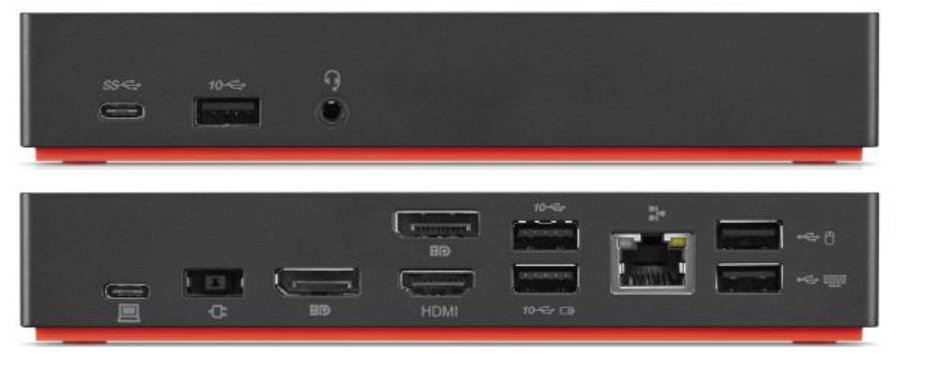 Lenovo ThinkPad USB-C Dock - 90W (2x DP, 1x HDMI, RJ45, 3x USB 3.1, 2x USB 2.0, adapter)