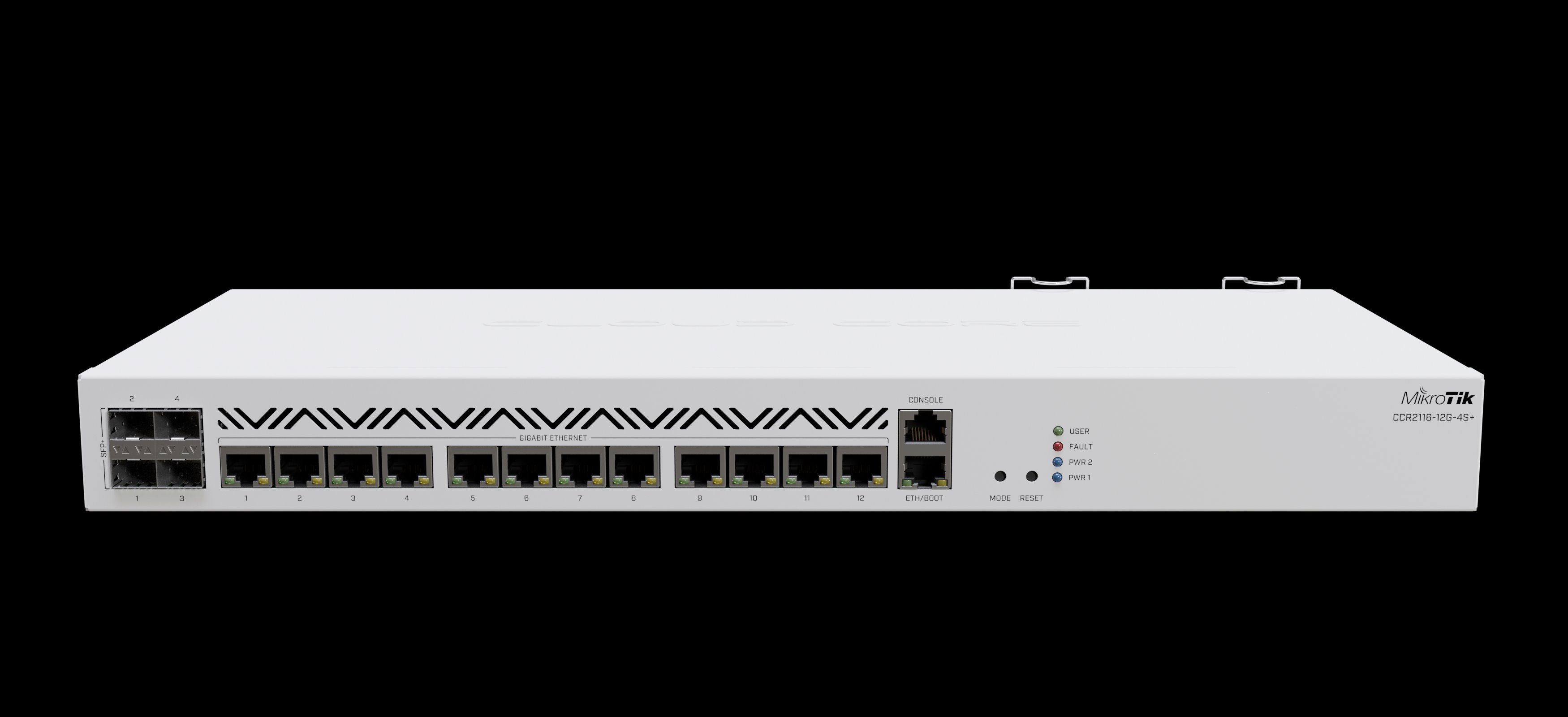 MIKROTIK RouterBOARD Cloud Core Router CCR2116-12G-4S+ + L6 (2GHz; 16GB RAM; 13xGLAN; 4x SFP+; dual PSU) rack