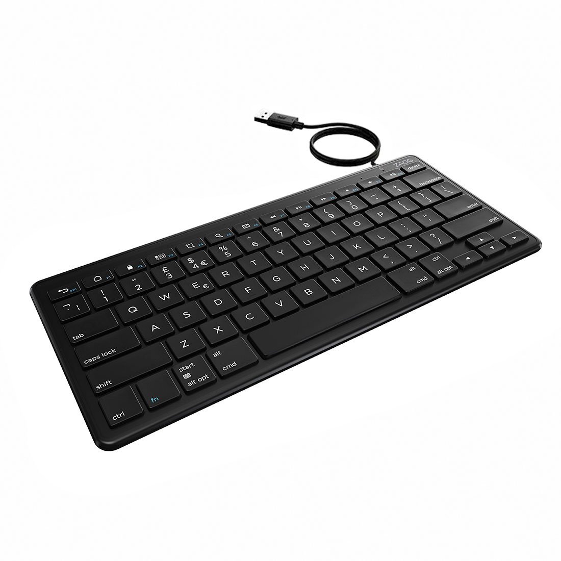 ZAGG klávesnica USB-A Wired Keyboard EN - Black