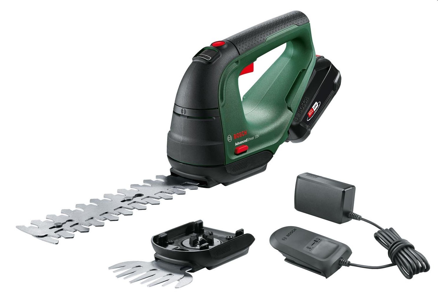 BOSCH Akumulátorové nožnice na trávu a kríky  AdvancedShear 18V (1x2.0 Ah)