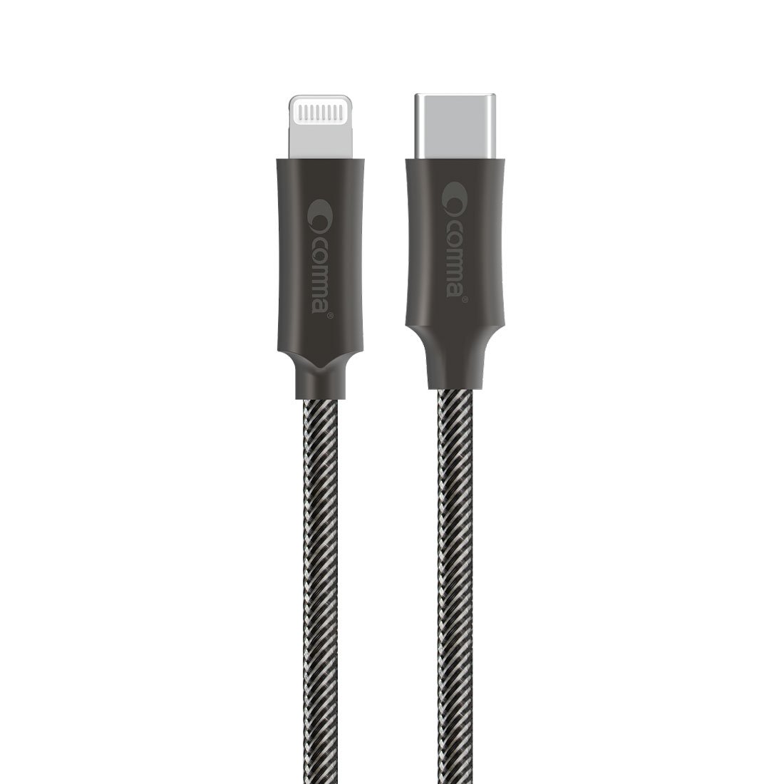 Comma kábel Jub Series Zinc Wowen USB-C to Lightning 1.5m - Tarnish