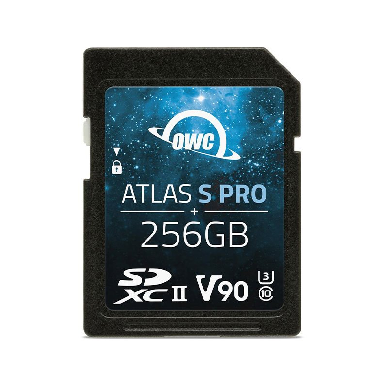 OWC 256GB Atlas S Pro SDXC UHS-II V90 Media Card