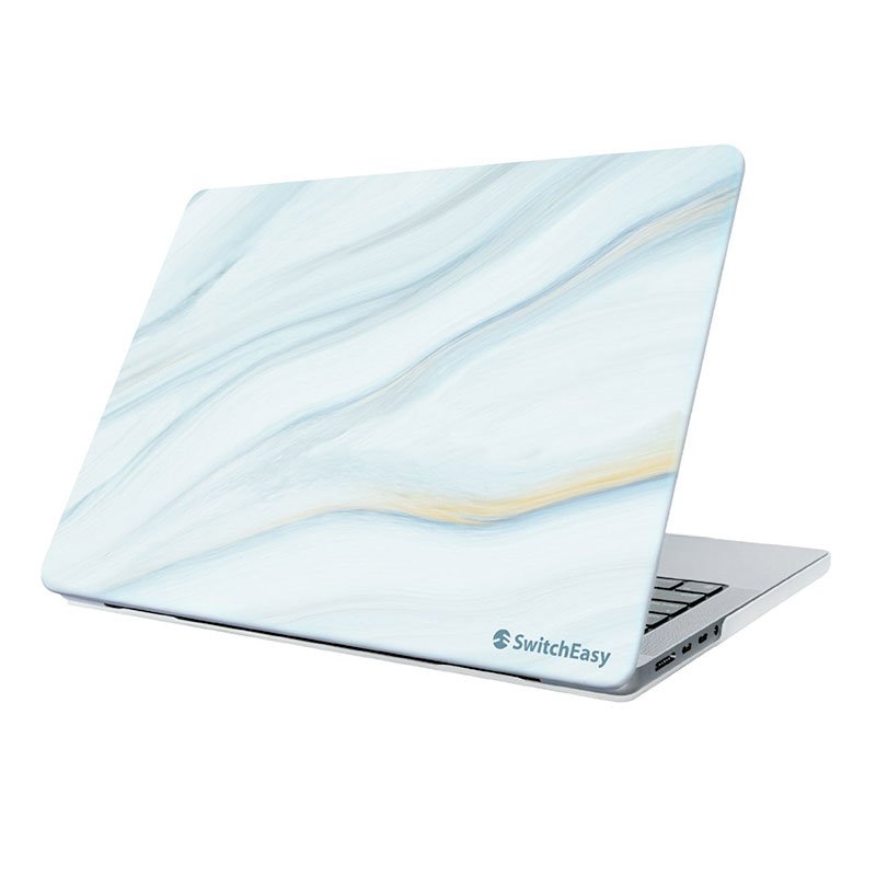 SwitchEasy Hardshell Marble Case pre MacBook Pro 14" 2021/2023 - Cloudy White