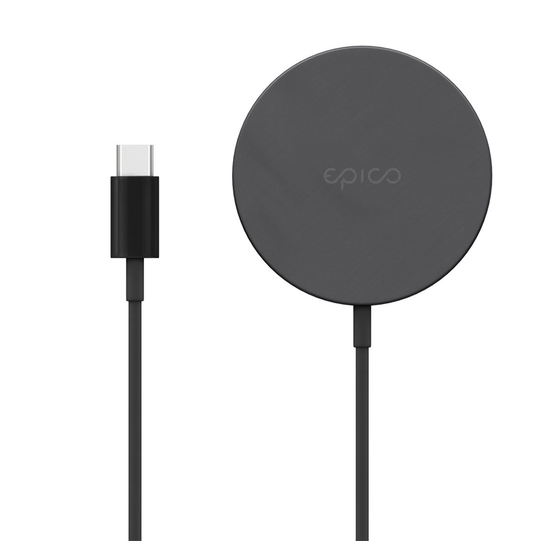 iStores by EPICO FAST MAGNETIC WIRELESS CHARGER - space gray