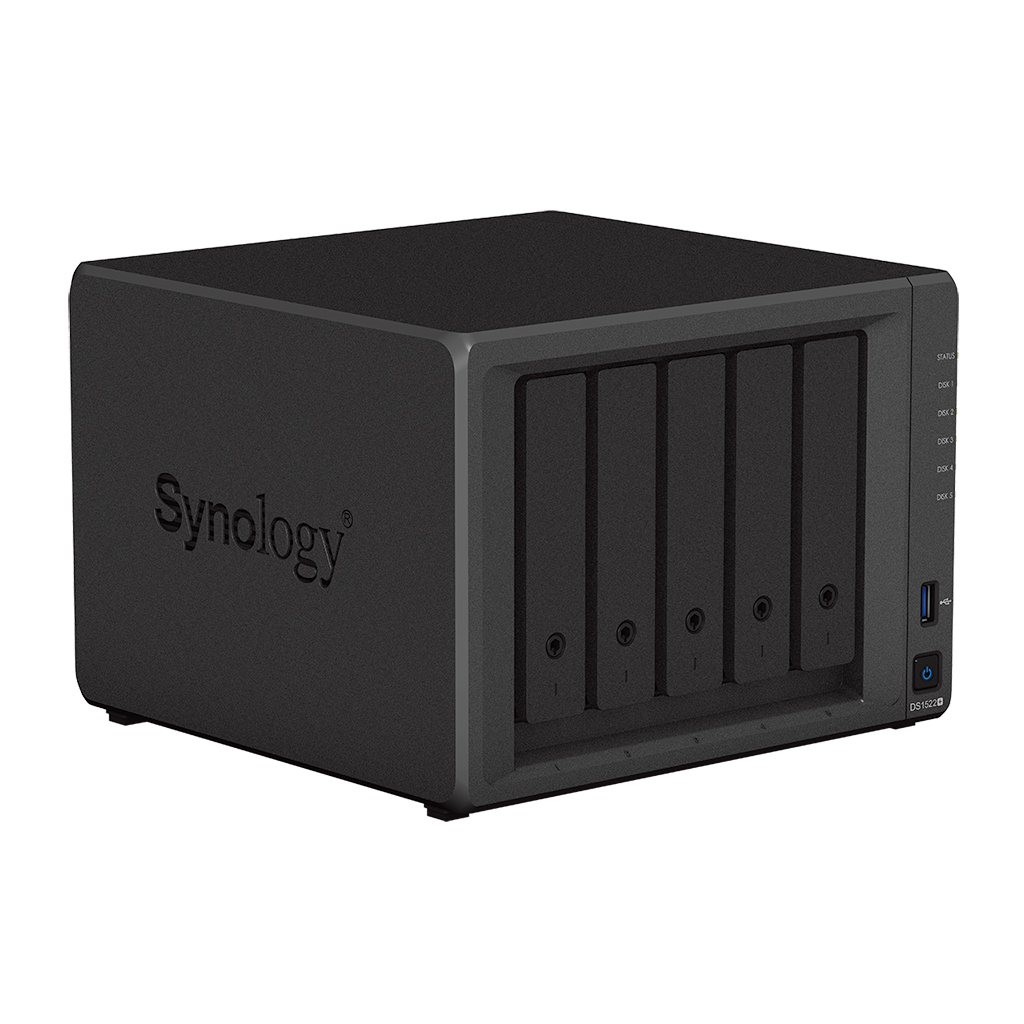 Synology™   DiskStation DS1522+   (5x HDD + 2x NVMe; 2jadro CPU; 8GB RAM;  4xGLAN; 2x USB3.2Gen1)