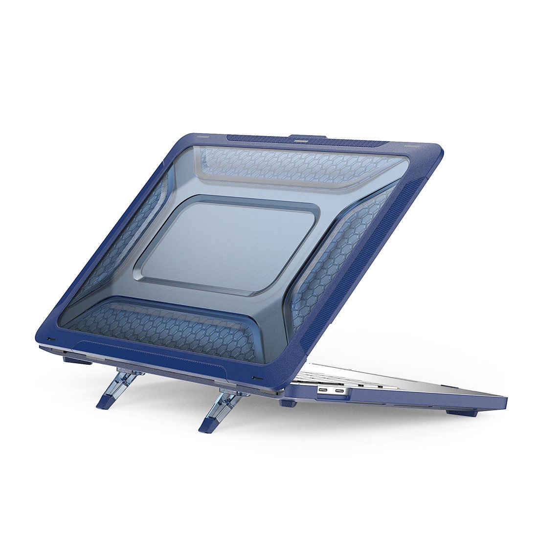 Devia kryt Super Scratch-Proof Hard Jacket pre Macbook Pro 13" 2020 - Sapphire Blue