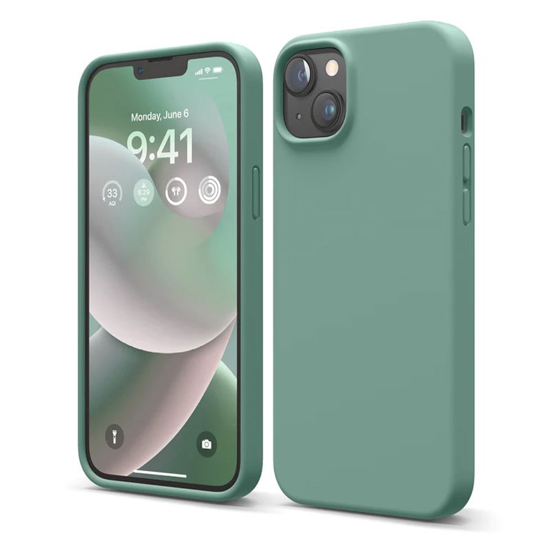 Elago kryt Silicone Case pre iPhone 14 Plus - Midnight Green
