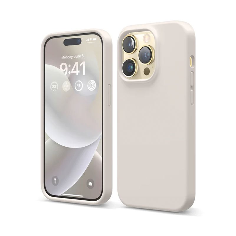 Elago kryt Silicone Case pre iPhone 14 Pro - Stone