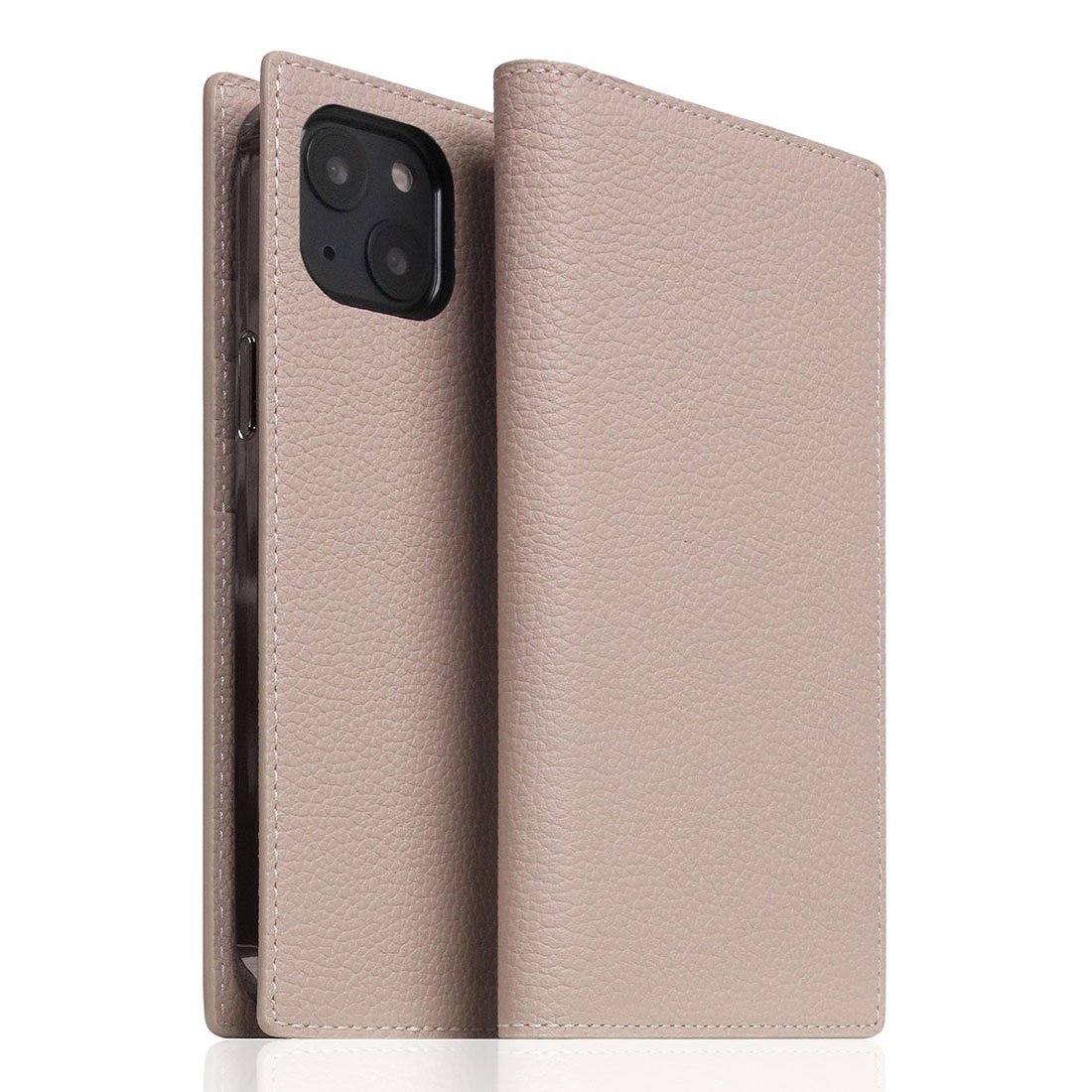 SLG Design puzdro D8 Full Grain Leather pre iPhone 14 Plus - Light Cream