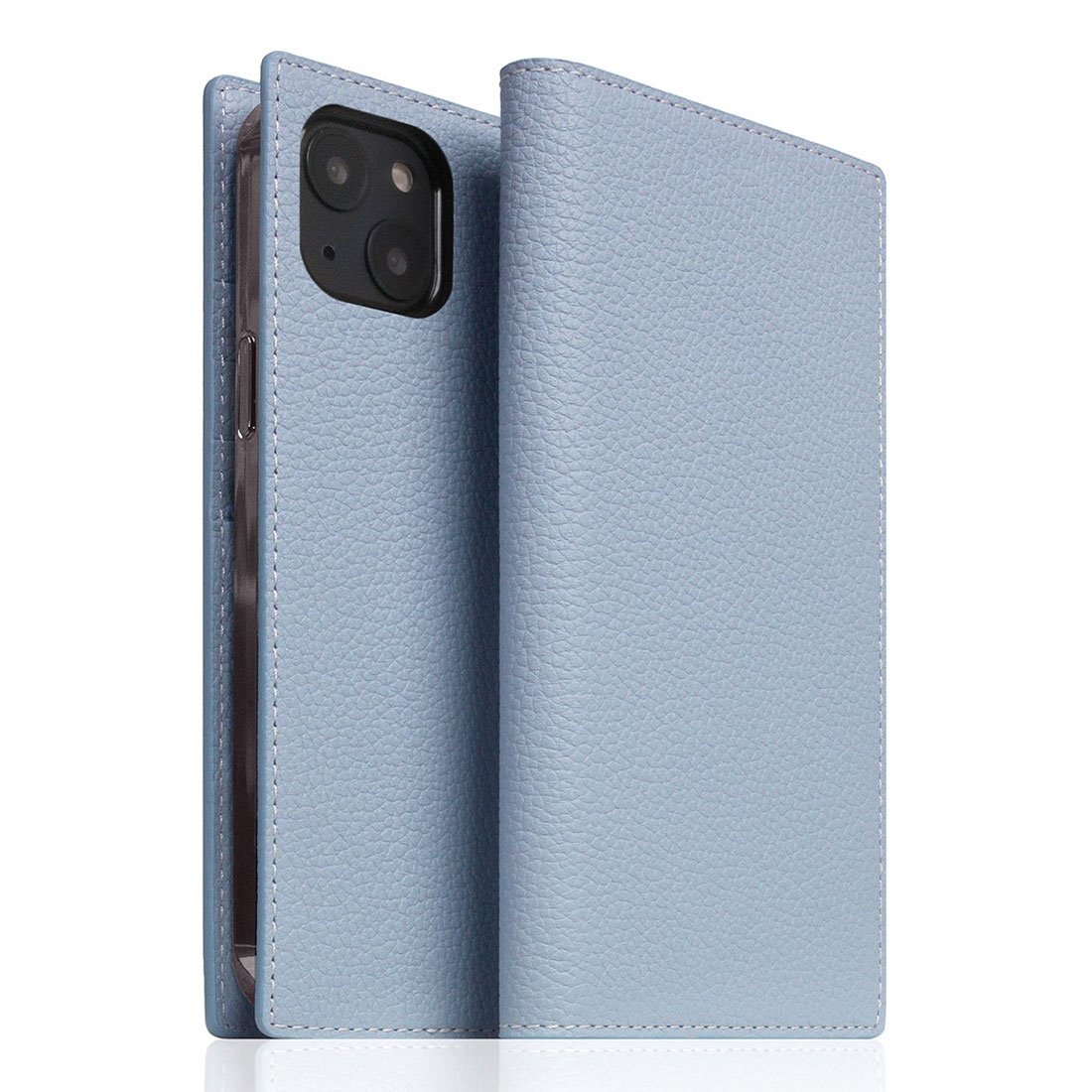 SLG Design puzdro D8 Full Grain Leather pre iPhone 14 Plus - Powder Blue