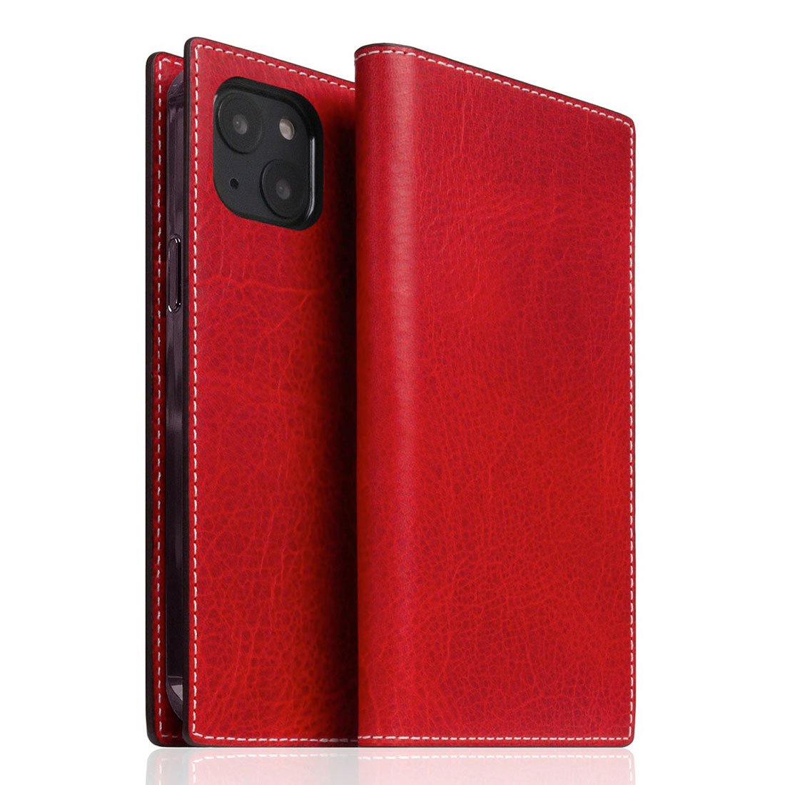SLG Design puzdro D7 Italian Wax Leather pre iPhone 14 Plus - Red