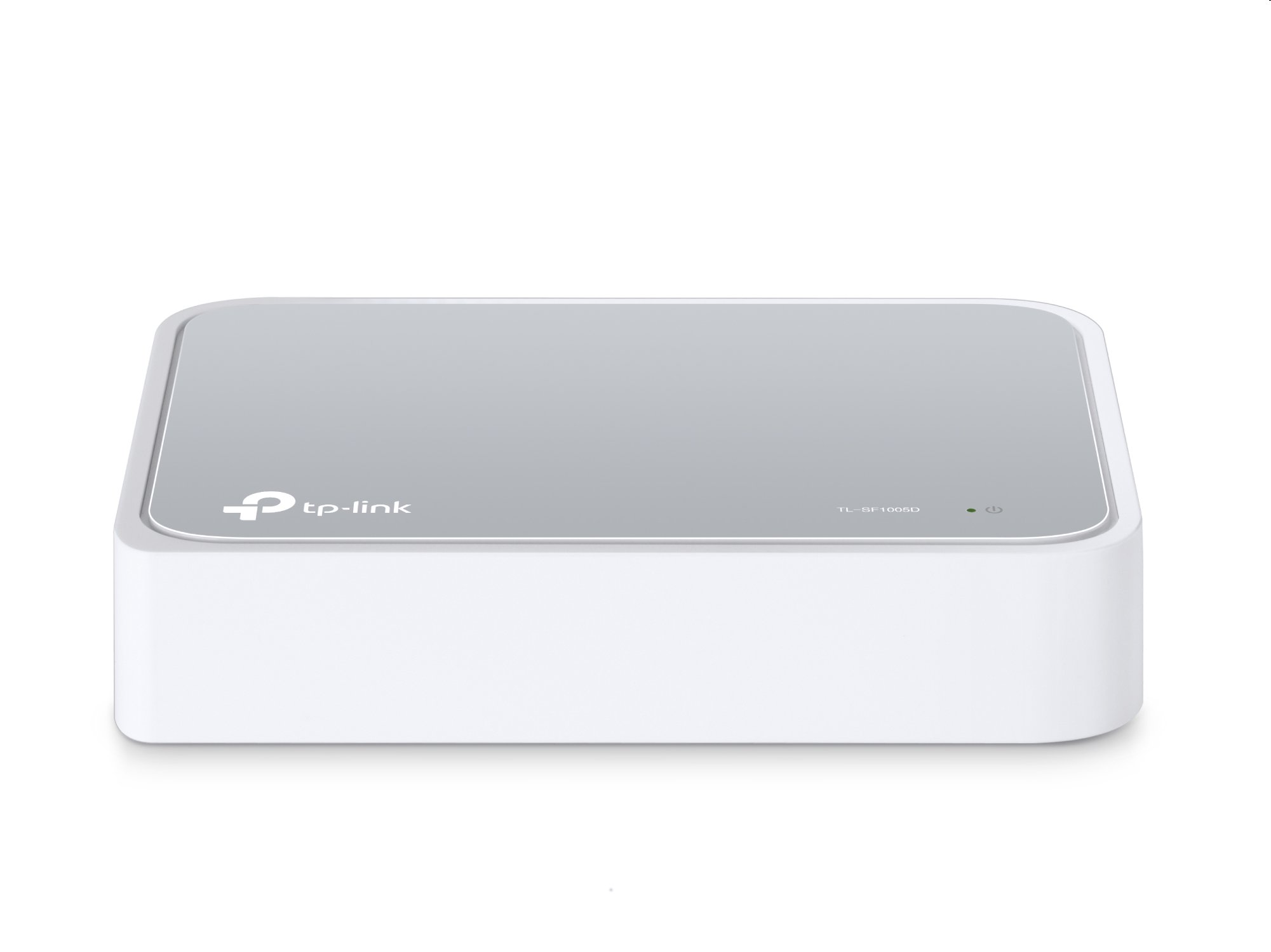 tp-link TL-SF1005D, 5 port 10/100M mini Desktop Switch, 5x 10/100M RJ45 ports, plastic case