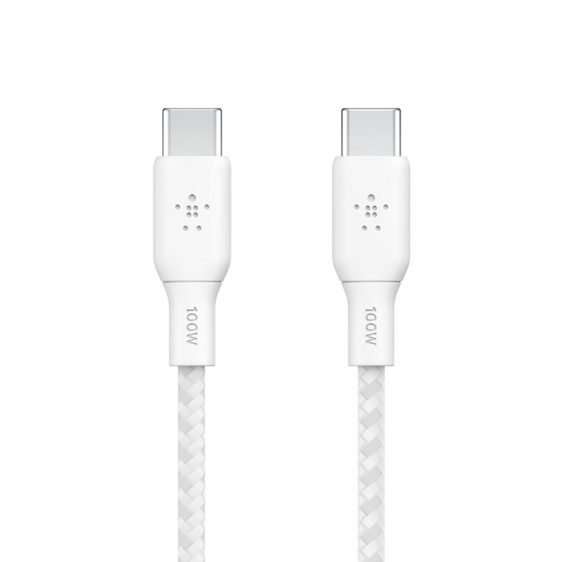 Belkin kábel Boost Charge Double-Braided USB-C to USB-C 100W 3m - White