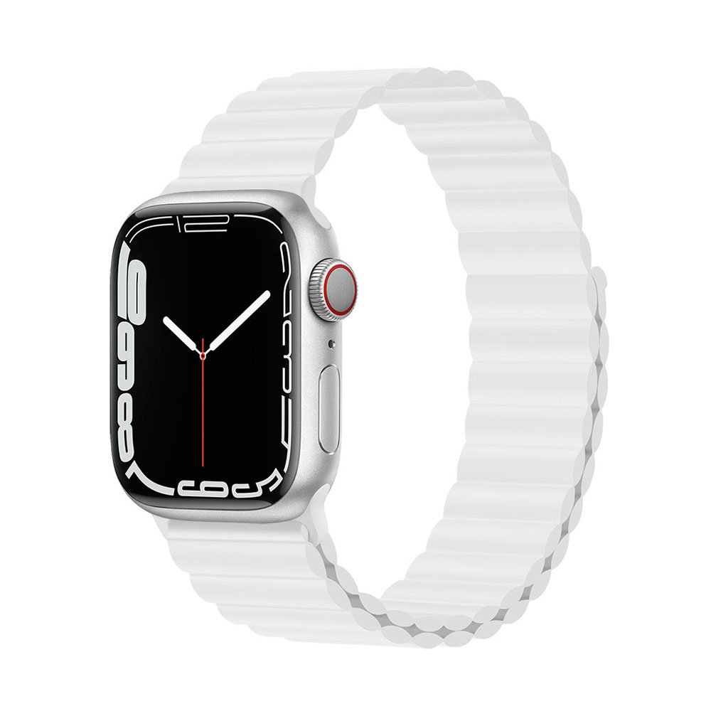 Devia remienok Deluxe Series Sport3 Silicone Magnet Band 40/41/42mm - White