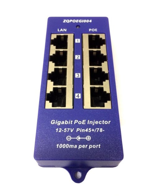 POE-PAN4-GB Gigabitový stíněný 4-portový PoE panel
