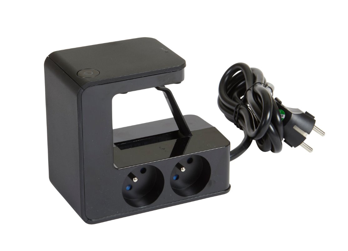 Legrand Stolová predlžovačka s klipom 4x2P+T USB A+A 1,5m kábel čierna