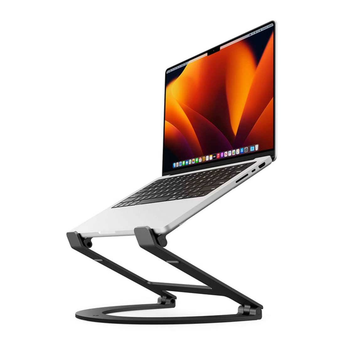 TwelveSouth stojan Curve Flex pre MacBook - Black Aluminium