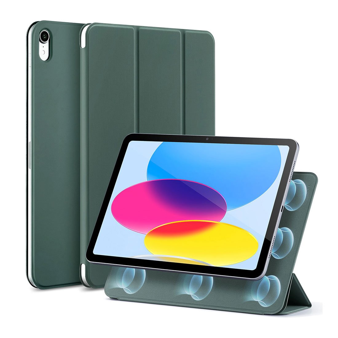 ESR puzdro Rebound Magnetic Case pre iPad 10.9" 2022 10th Gen - Forest Green