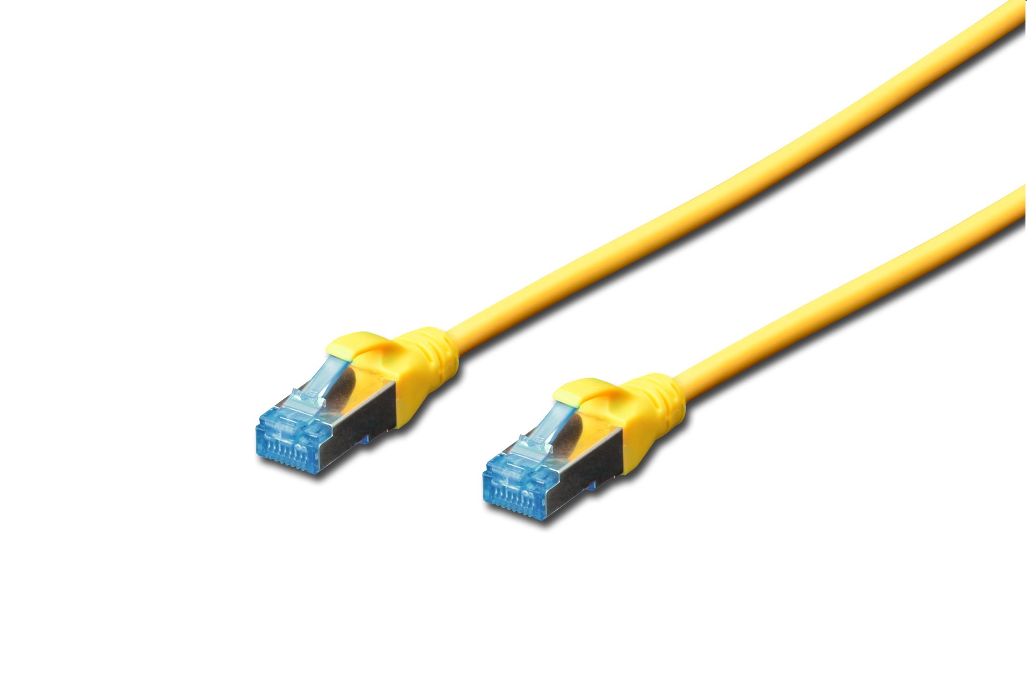 DIGITUS patch kábel Cat5E, SF/UTP - 0,5m, žltý