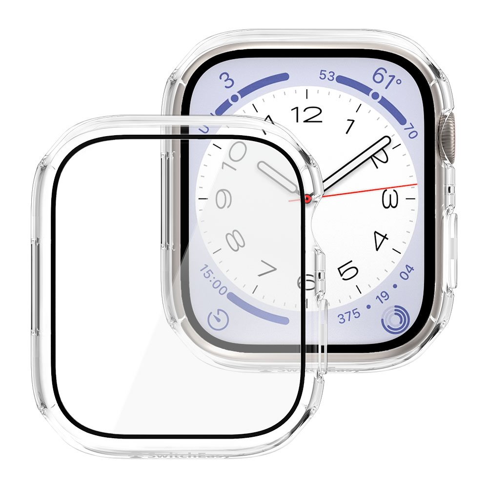 SwitchEasy kryt Nude Hybrid Case pre Apple Watch 7/8 45mm - Clear