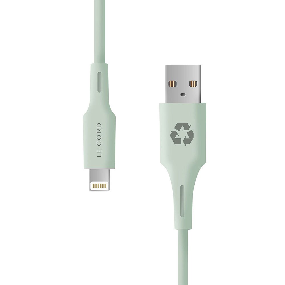 Le Cord kábel Minimalist Recycled Cable Lightning to USB 1.2m - Pale Pine