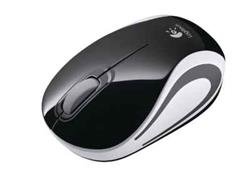 Logitech Wireless Mini Mouse M187 - BLACK - 2.4GHZ - EMEA
