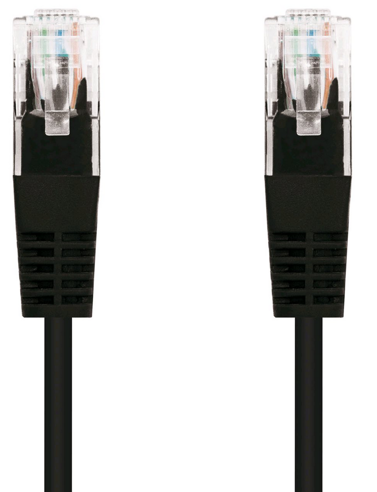Kábel C-TECH patchcord Cat5e, UTP, čierny, 0,25m