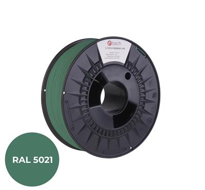 Tlačová struna (filament) C-TECH PREMIUM LINE, PLA, vodná modrá, RAL5021, 1,75mm, 1kg