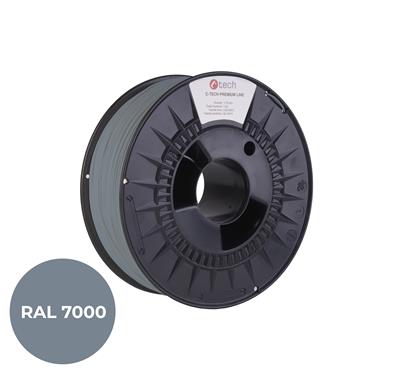 Tlačová struna (filament) C-TECH PREMIUM LINE, PLA, veverčia šedá, RAL7000, 1,75mm, 1kg