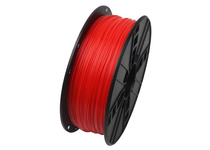 Tlačová struna (filament) GEMBIRD, PLA, 1,75mm, 1kg, fluorescentná, červená