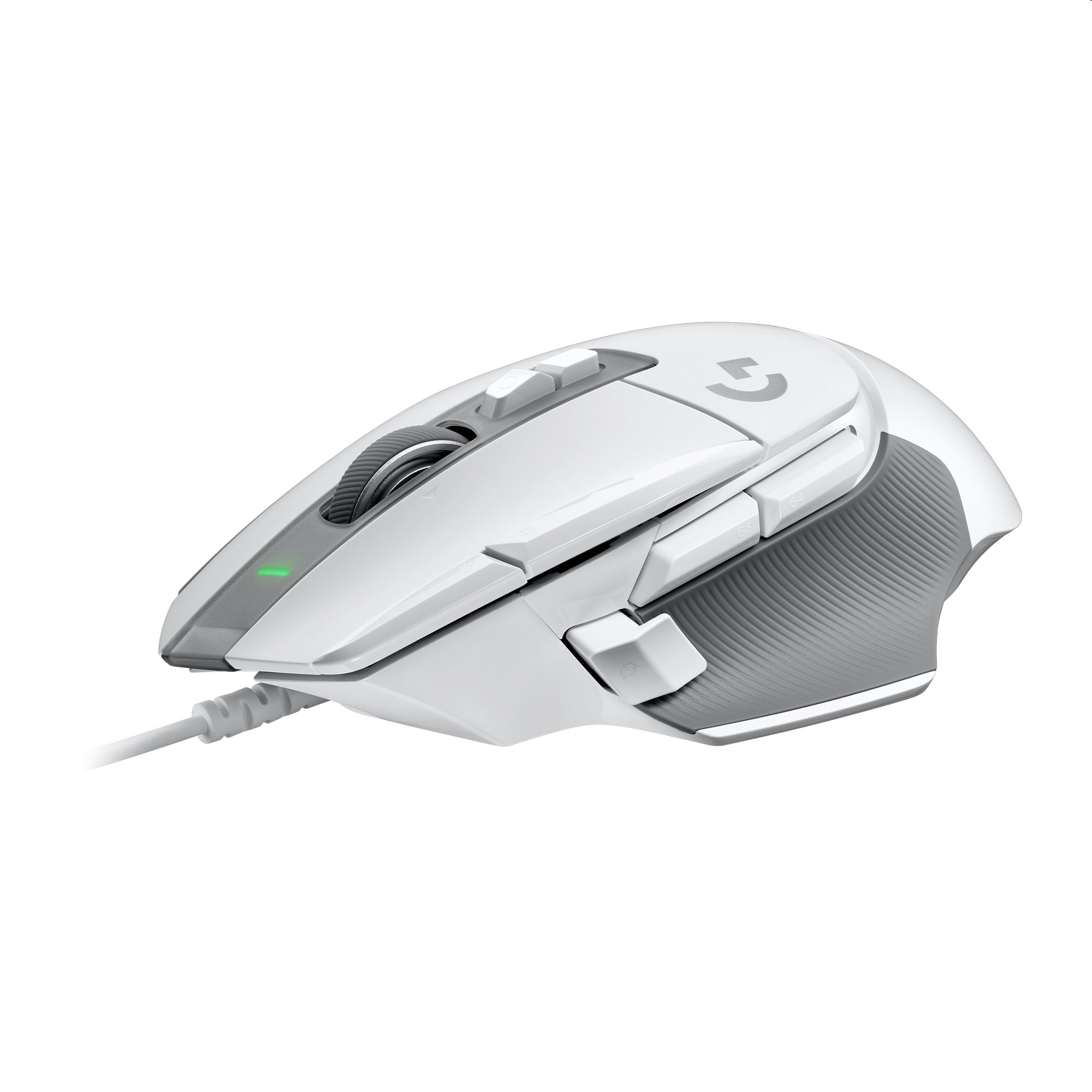 Logitech G502 X - hráčska myš, USB - biela