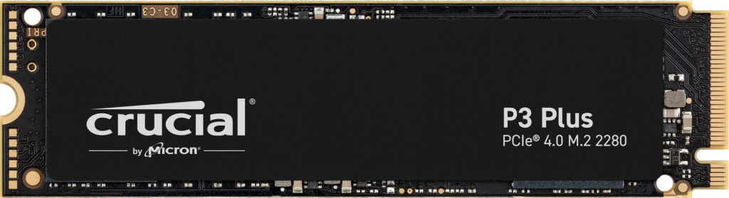 Crucial SSD P3 Plus 500GB M.2 NVMe Gen4 4700/1900 MBps