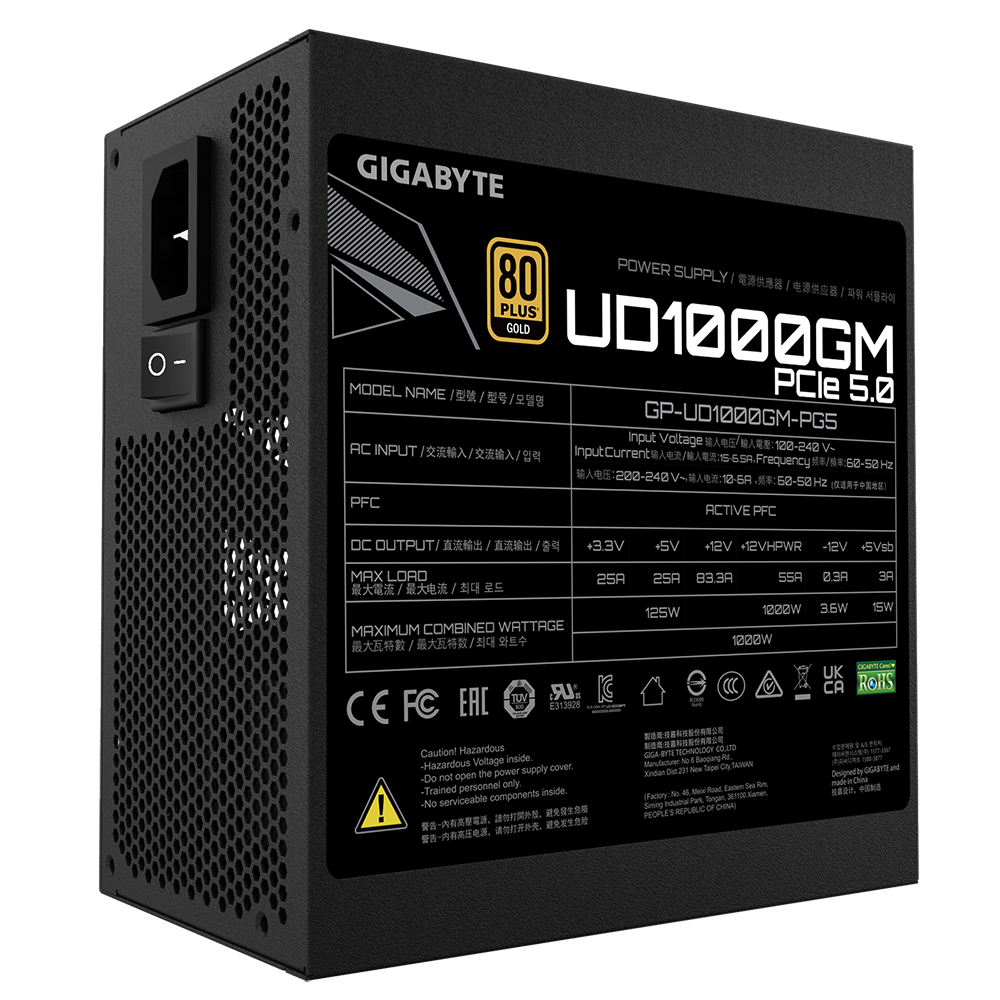 Gigabyte UD1000GM PG5 1000W 80+ GOLD Modular