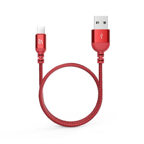 Adam Elements kábel PeAk III 120B Lightning to USB 1,2m - Red