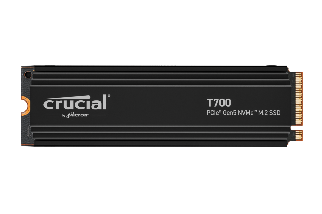 Crucial SSD T700 2TB M.2 NVMe Gen5 Heatsink 12400/11800 MBps