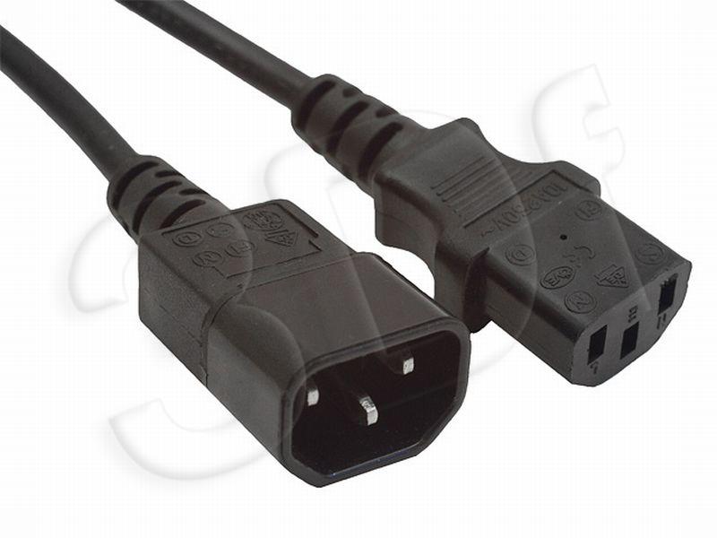 Kábel CABLEXPERT sieťový, predlžovací, 1,8m VDE 220/230V napájací