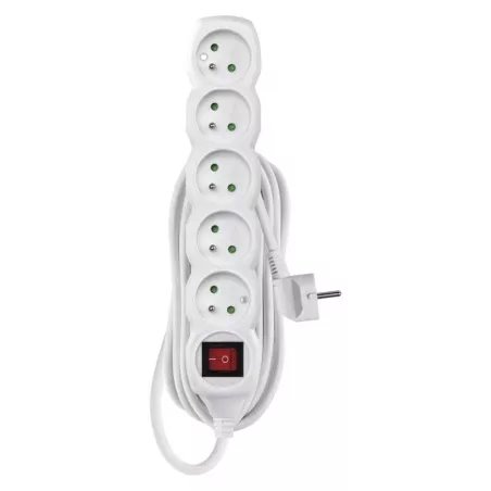 EMOS Predlzovaci kabel 16A (5zás. + vypínač) 5M