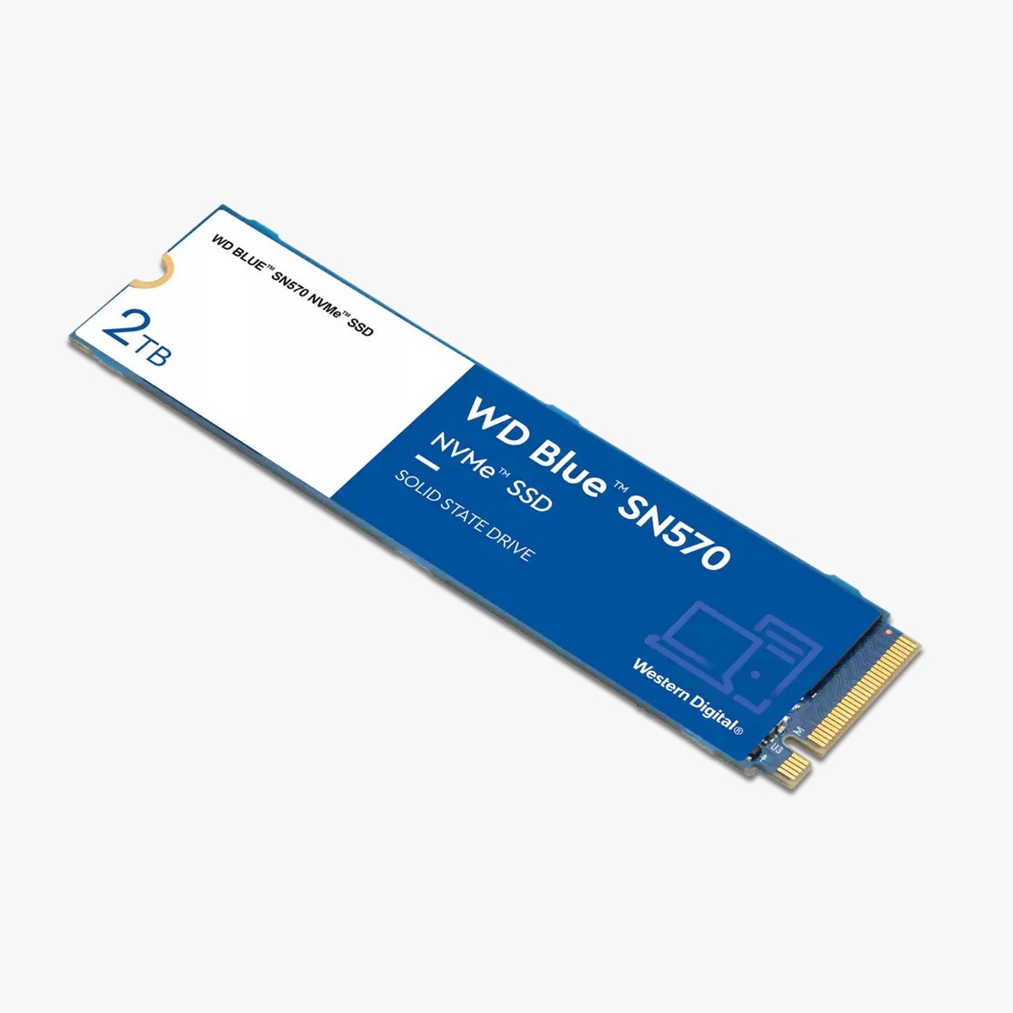 WD Blue SN570 SSD 2TB M.2 NVMe Gen3 3500/3500 MBps